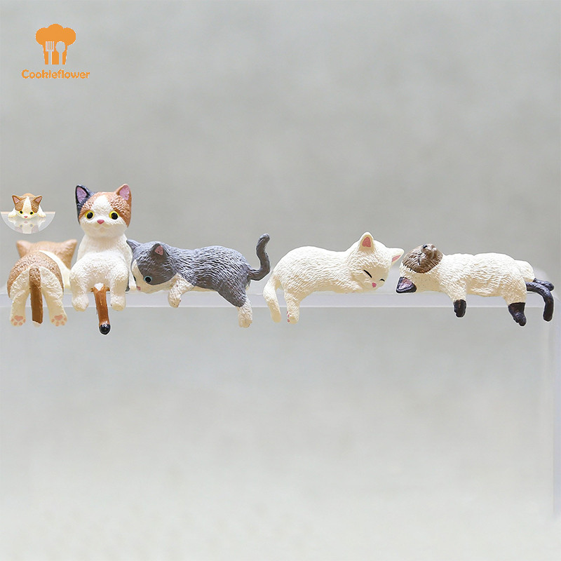 ซีเคเอฟอาร์ การ์ตูนจําลองปลาขอบแขวนพิพิธภัณฑ์สัตว์น้ําเครื่องประดับหุ่นภูมิทัศน์ขนาดเล็กตกแต่งบ้านน่ารักของขวัญเดสก์ทอปใหม่