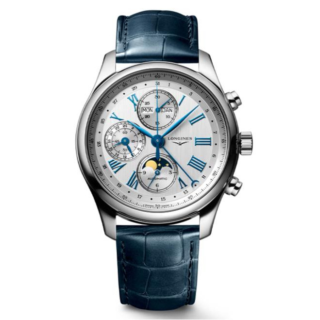 Longines Longines Longines Master Automatic Moon Phase Mechanical นาฬิกาแฟชั่นผู้ชาย L2.773.4.71.2