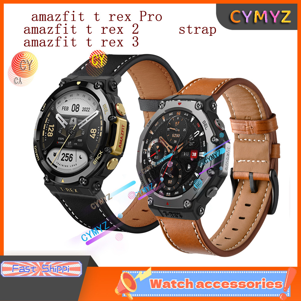 Amazfit t rex 3 strap สายหนังสายรัดข้อมือกีฬา amazfit t-rex 2 strap amazfit t rex pro strap t-rex pr