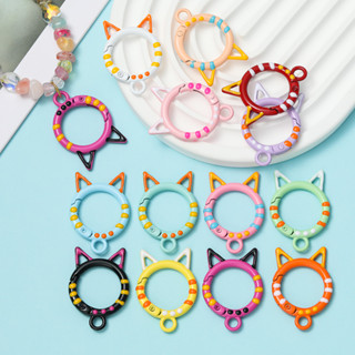 St. kunkka 1 ชิ้นพวงกุญแจโลหะผสมน่ารักทาสีแมวพวงกุญแจสําหรับ…