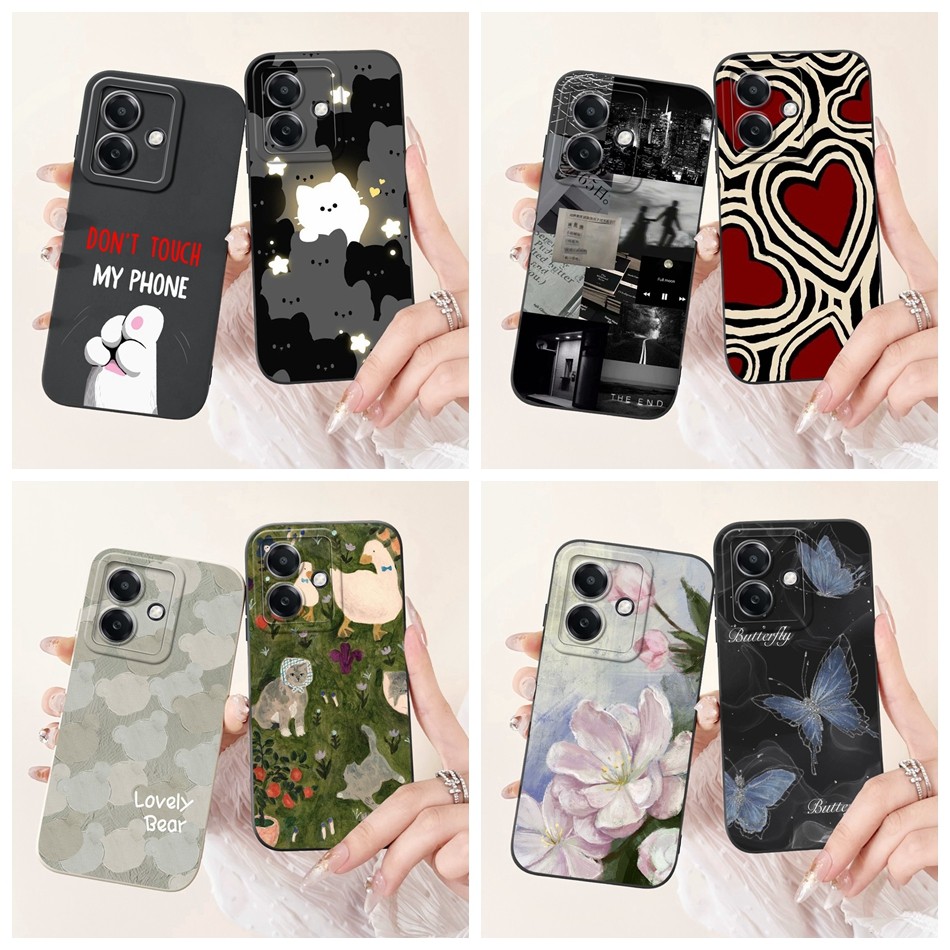 Oppo A3 (Global) / A3x (CPH2681) / A3x 4G (CPH2641) เคสป้องกันเลนส์ Oppo A3x 4G 5G A 3X A3 2024 แฟชั่นทาสีซิลิโคนอ่อนนุ่มเคสโทรศัพท์