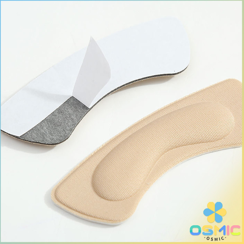 MIC แผ่นกันกัด  แผ่นกันรองเท้ากัด เนื้อนิ่ม ช่วยแก้รองเท้าหลวม 1 แพค ต่อ คู่  Sponge heel pad