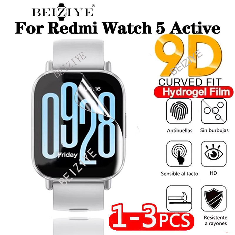 1/3pcs Hydrogel ฟิล์มป้องกันสําหรับ Xiaomi Redmi Watch 5 Active Smart Watch Soft Clear ฟิล์มป้องกันแบบเต็มหน้าจอ Redmi Watch 5 Active ไม่ใช่แก้ว