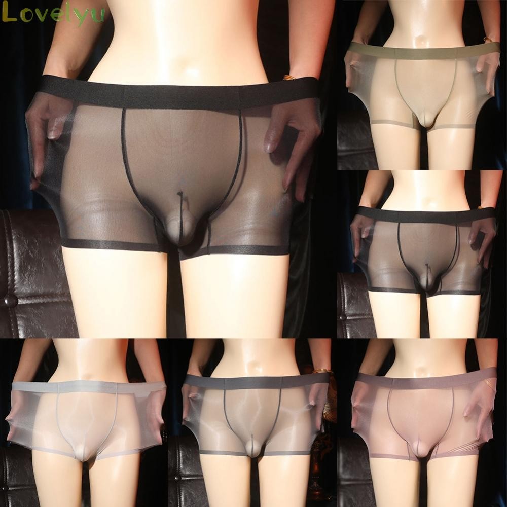 Men's Sexy Underwear Boxer Brief with Soft Pouch Skin tone Color made of Nylon
