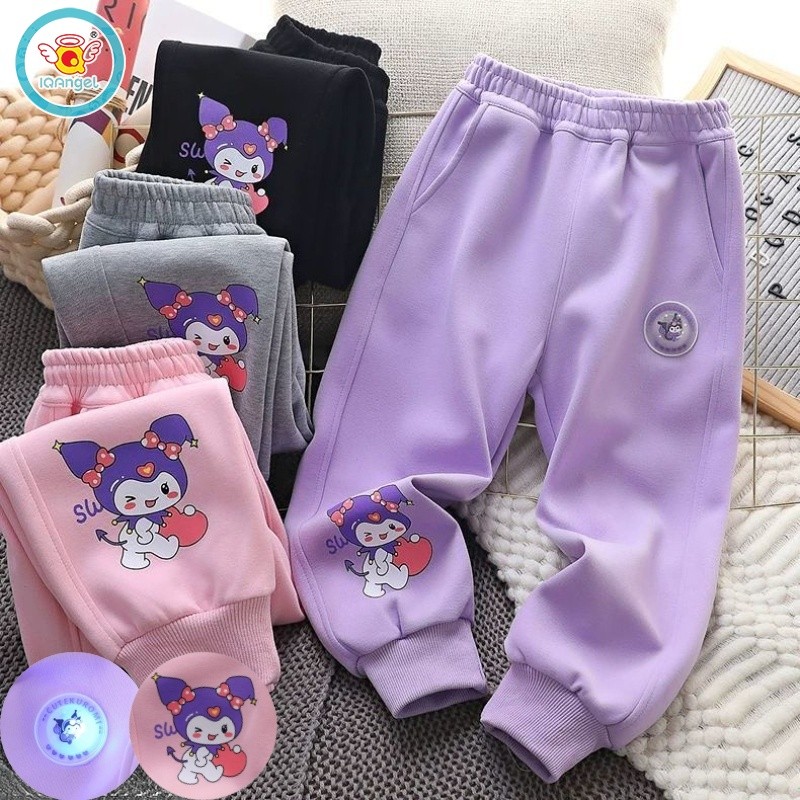 IQ Angel กางเกงเด็กผู้หญิง ลายคุโรมิ Cotton Comfort Sports & Leisure