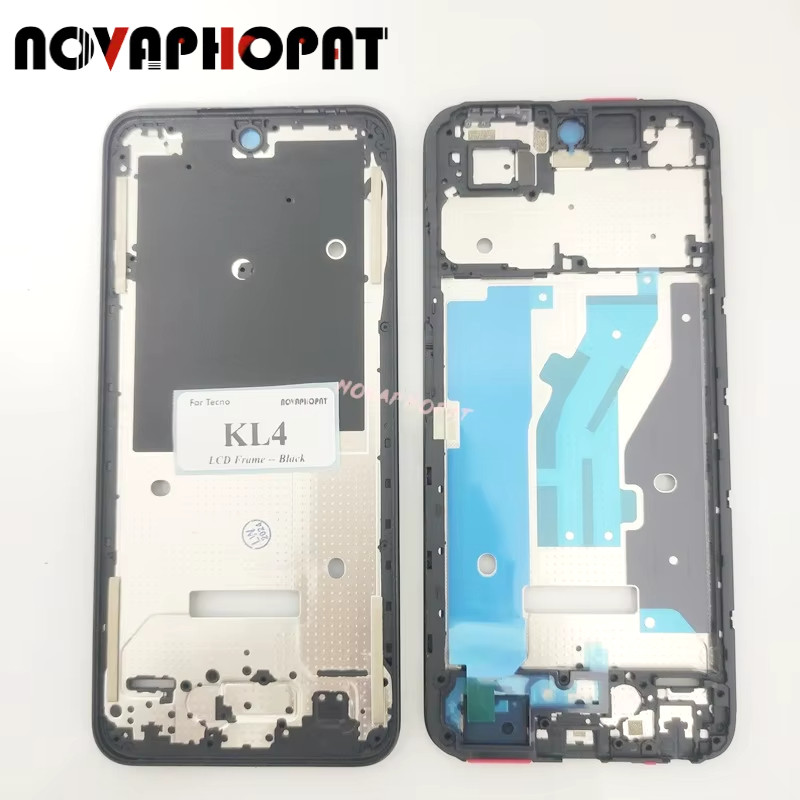 กรอบ LCD ด้านหน้ากลางฝาครอบแชสซี Bezel สําหรับ Tecno Spark Go 1 KL4/Go 1s KL4h KL4s ฝาครอบด้านหน้ากร