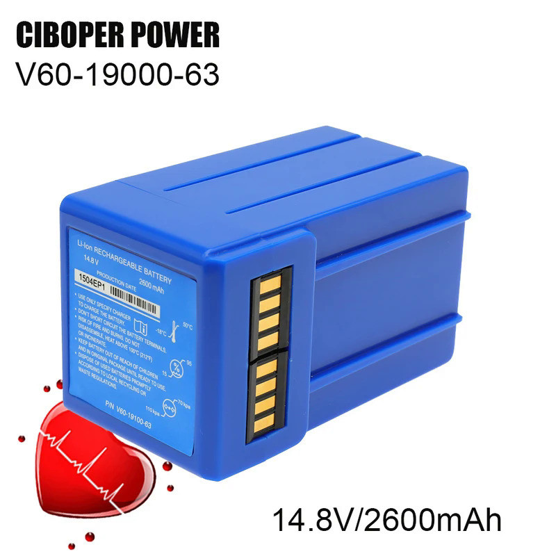 CP Medcial Equipment Battery Pack V60-19000-63 14.8V/2600mAh For For Flight 60 V60-19000-63 Short Ty