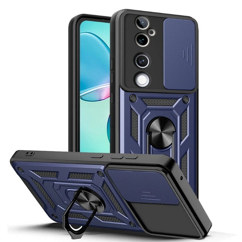 สไลด์กล้องเลนส์ป้องกันเคสโทรศัพท์สําหรับvivo V40 Pro V30 Pro V30Eเกราะไฮบริดแหวนผู้ถือปกหลังสําหรับVIVO V30 Lite V29 V27 V27E V25 V23e V23