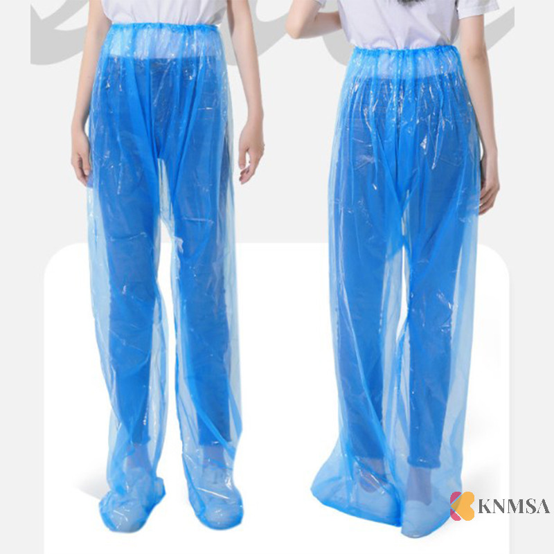 Knmsa] Disposable Rain Jacket หนา Foot Drift กันน้ําแยกชุดการท่องเที่ยวเสื้อกันฝนใส Rainsuit Outdoor Travel Cycling ศนวัว