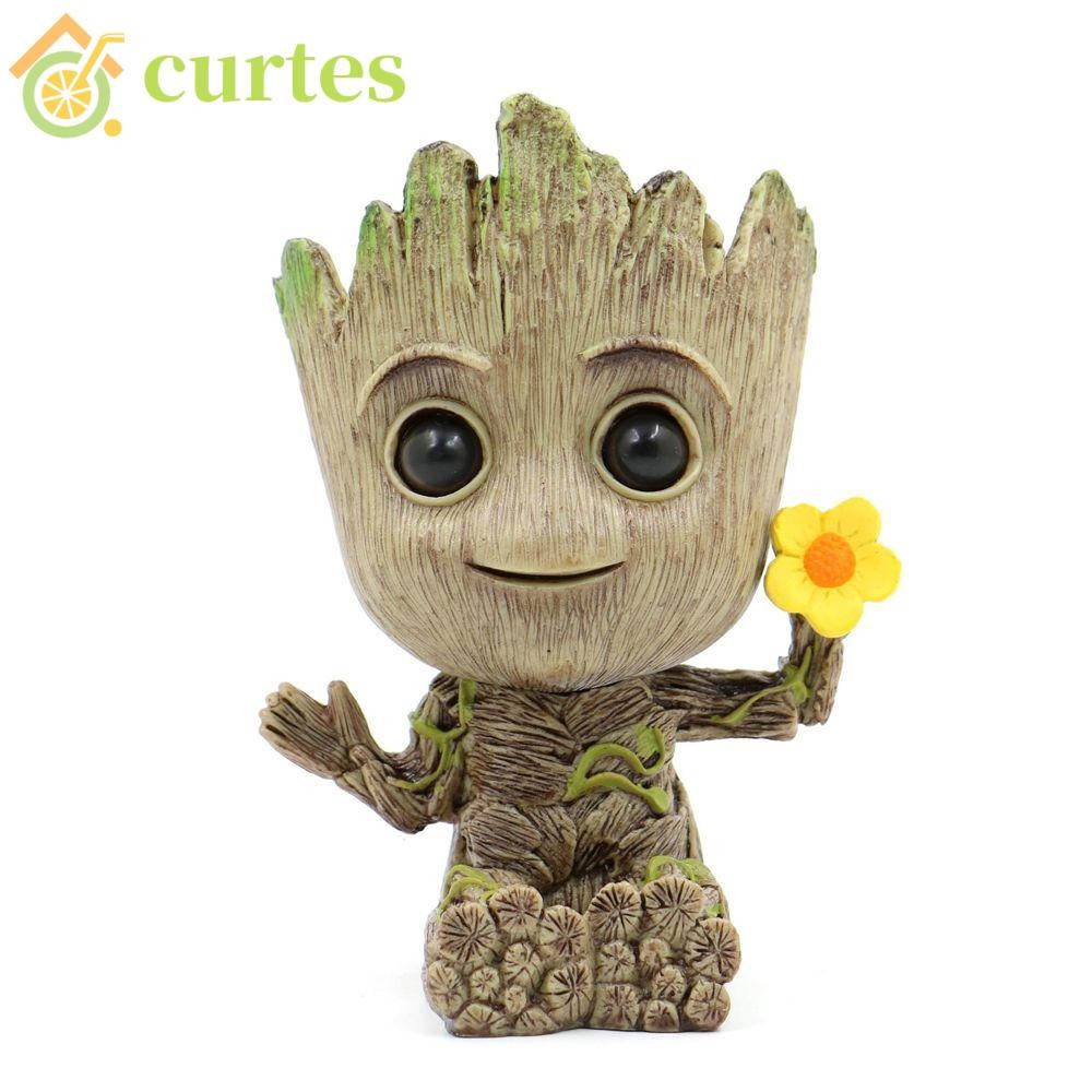 Curtes Groot Action Figure ของเล่นเด็กสําหรับของขวัญ Mini Groot รูปของเล่น Avengers 6 ซม.ตุ๊กตา