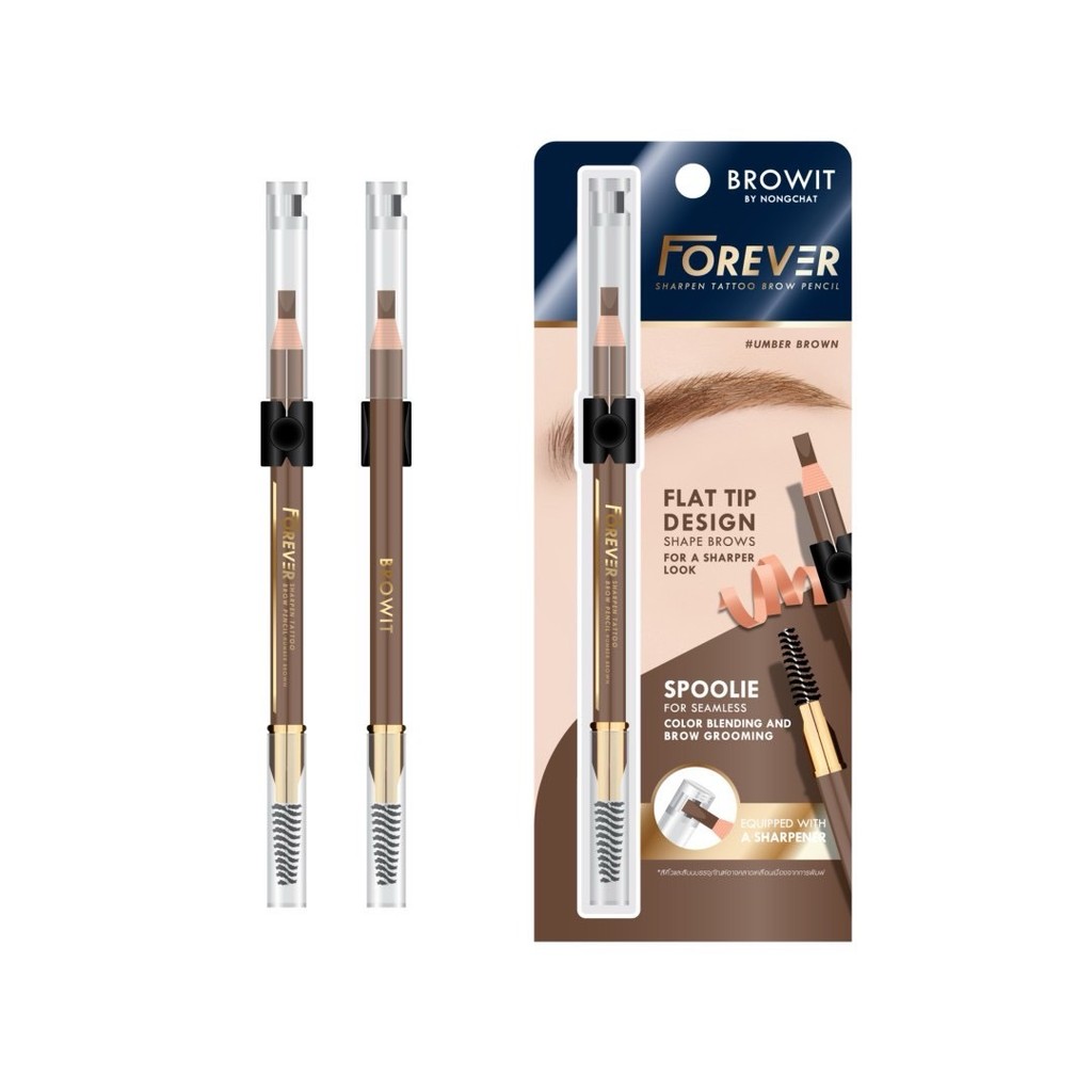 Browit Forever Sharp Pen Tattoo Brow Pencil 2.6g. บราวอิท ฟอร์เอเวอร์ ชาร์พเพน แทททู บราว เพนซิล 2.6g