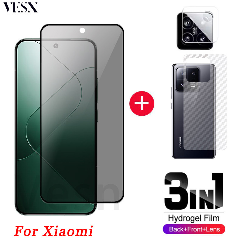ฟิล์มกระจก ใช้สำหรับ กันเสือก ป้องกันคนมอง แบบเต็มจอ Xiomi Xiaomi Mi 14 13T 13 12 12T 11 11T 10T 9 9T Lite Pro 4G 5G 2024