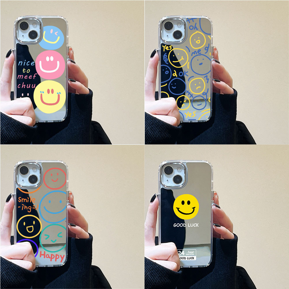เคสโทรศัพท์มือถือ For iPhone 15 13 Pro Max 11 16 14  12 13promax 15promax 16pro 16promax TPUเคสโทรศัพท์กระจกแต่งหน้า