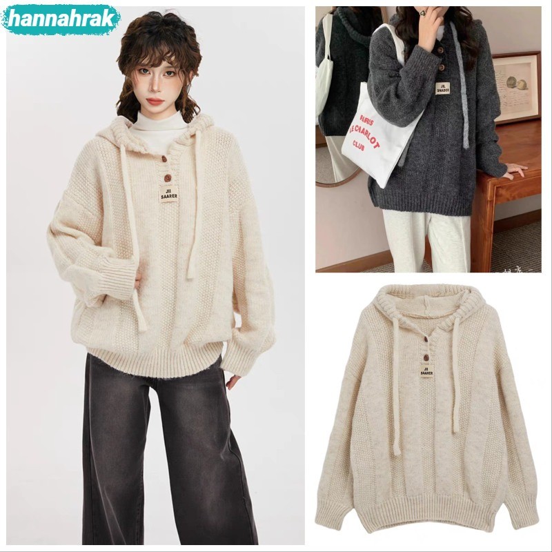 (ส่งจากกรุงเทพฯ)เสื้อคลุมกันหนาวเเขนยาวมีฮู้ด ผู้หญิง เสื้อคลุมสีพื้น ผ้าไม่หนามาก รุ่น(S-2XL)