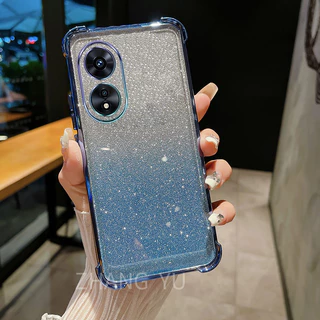กันกระแทกเคสสําหรับ OPPO A58 A78 4G 5G เคสโทรศัพท์ 3D ที่วางกระจกแต่งหน้าสร้อยข้อมือใหม่ softcase