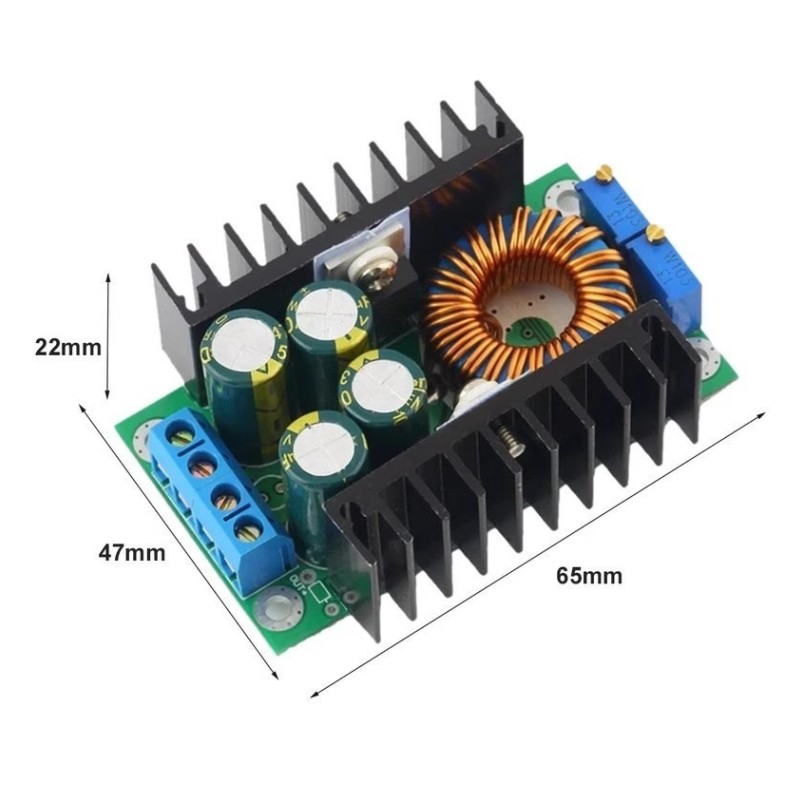 Dc 9A 300W Step Down Buck Converter 7-40V ถึง 1.2-35V โมดูล LED Driver
