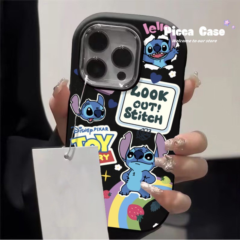 สําหรับ Infinix Hot 30i 40 11 Hot 30 10 9 20i 8 Play Note 30 40 Pro สมาร์ท 7 8 5 6 Plus Pro 8HD Tecno Spark GO 2024 20C 10 20 Pro น่ารัก Stitch Rainbow ของเล่น Story Graffiti เคสนิ่ม