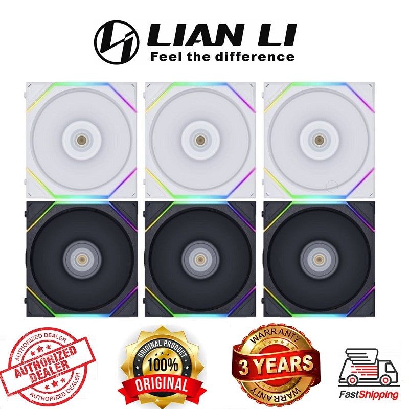 FAN Lian Li UniFan TL120 TL140 / TL 120 TL 140 Reverse ARGB PWM (120mm 140mm) Uni Fan Black White