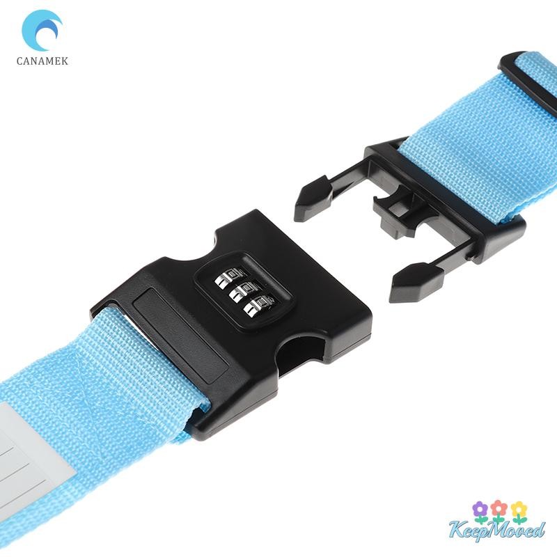 Keepmoved 1 PC กระเป๋าเดินทางกระเป๋าเดินทาง Secure Lock เข็มขัดสายรัดไนลอนทนทานใหม่