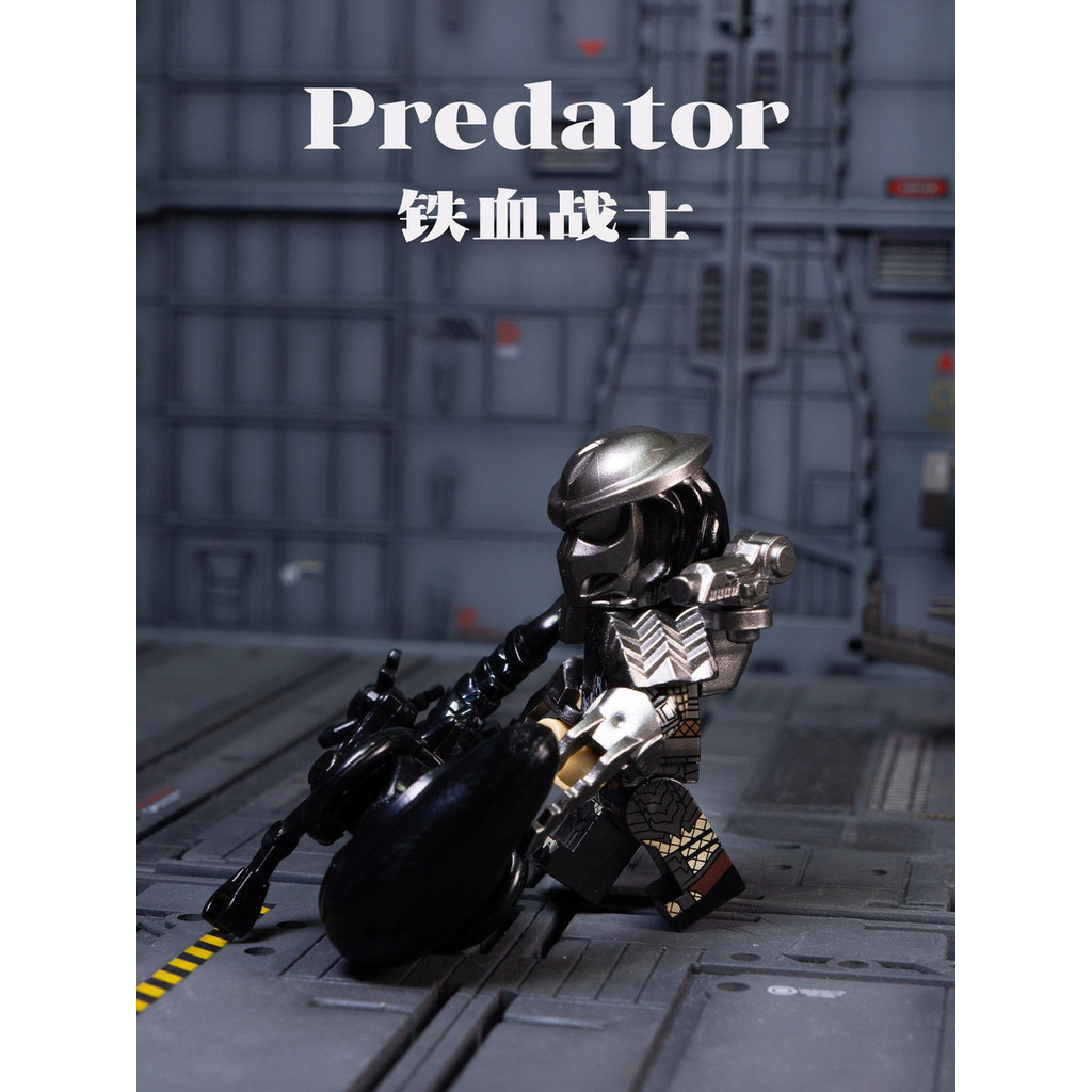 Vivi ของเล่นเหมาะสำหรับเลโก้คนต่างด้าวสงคราม Predator AVP ภาพยนตร์คลาสสิกชุด Predator ประกอบอาคารบล็อก minifigures gych