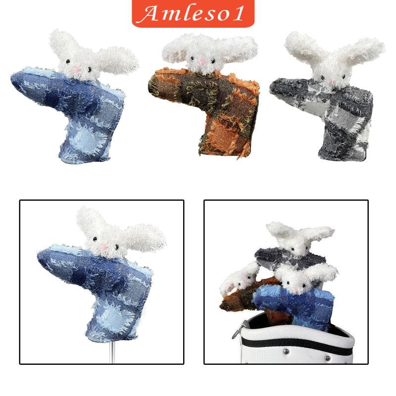 [Amleso1] ฝาครอบหัวไม้กอล์ฟ Creative Golf Putter Headcover Wedge Cover Golf Mallet
