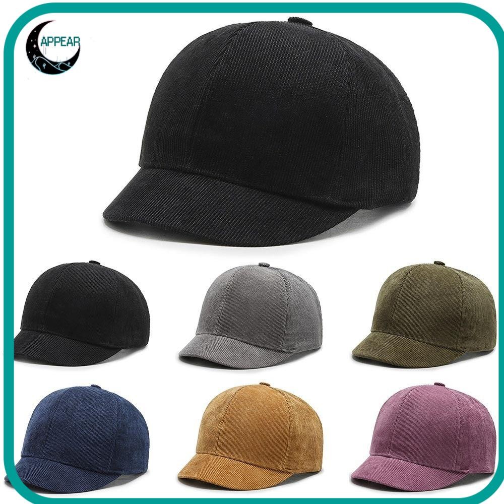 Appear Peaked Cap, หมวกเบสบอลปีกสั้นแบบปรับได้, เทปยึดบังแดดกลางแจ้งสีทึบหมวก กระบังหน้า กลางแจ้งผู้ชาย