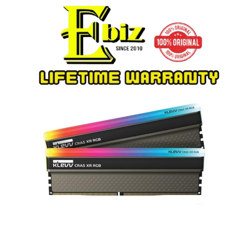 KLEVV CRAS XR RGB 32GB DDR4 3600mhz Gaming Desktop Ram 16GB x 2 ชุด