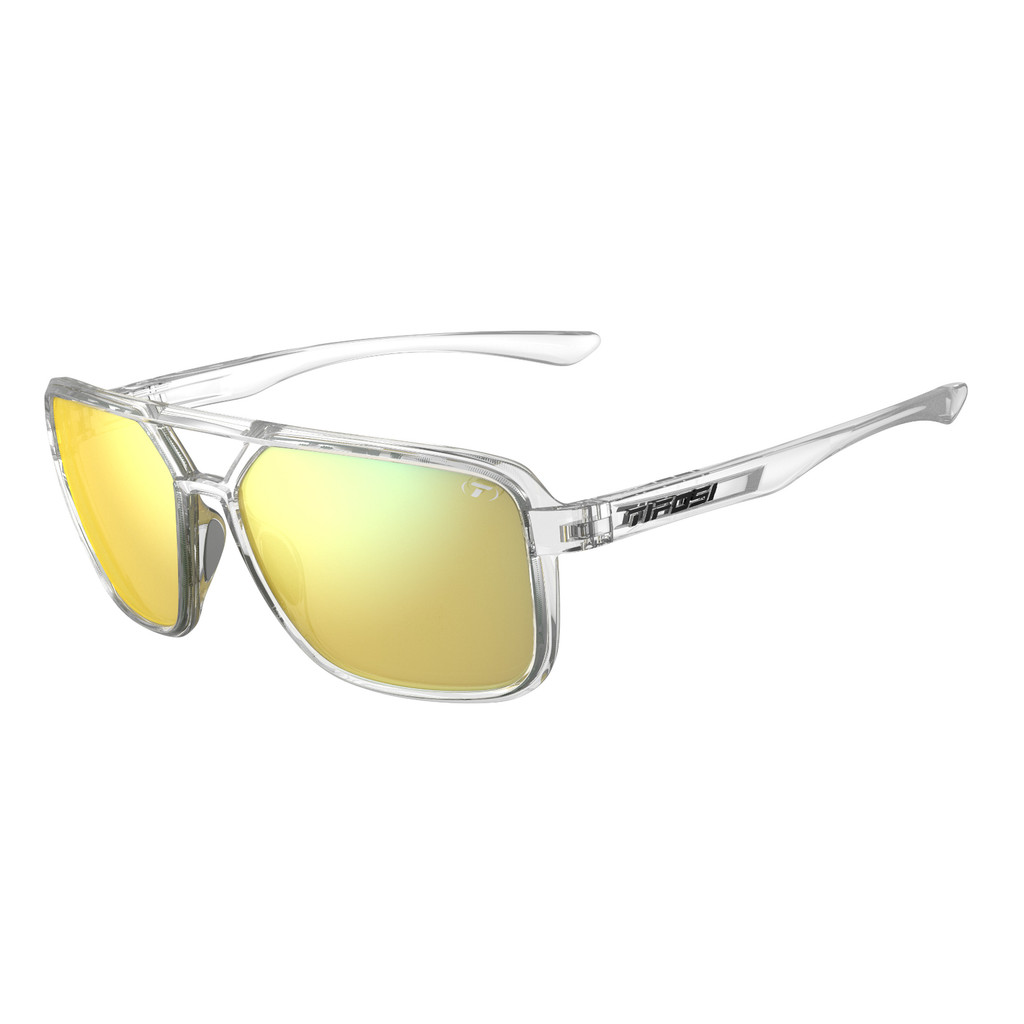Tifosi Sunglasses แว่นกันแดด รุ่น SALTO Crystal Clear (Smoke Yellow Mirror)