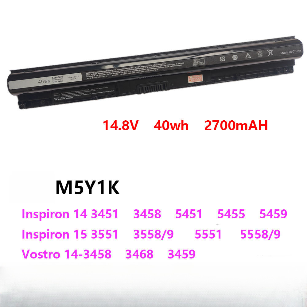 สำหรับ Dell 3451 3458 3459 3558 3559 5455 5458 5558 M5Y1K แบตเตอรี่แล็ปท็อป