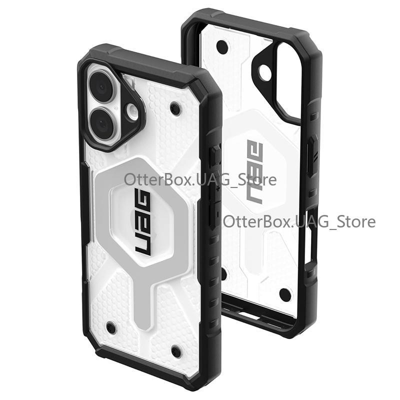 Uag iPhone 16 / 16 Plus Case Pathfinder ปลอกแม่เหล็กใสกันกระแทกที่ทนทานฝาครอบป้องกันป้องกันการตก