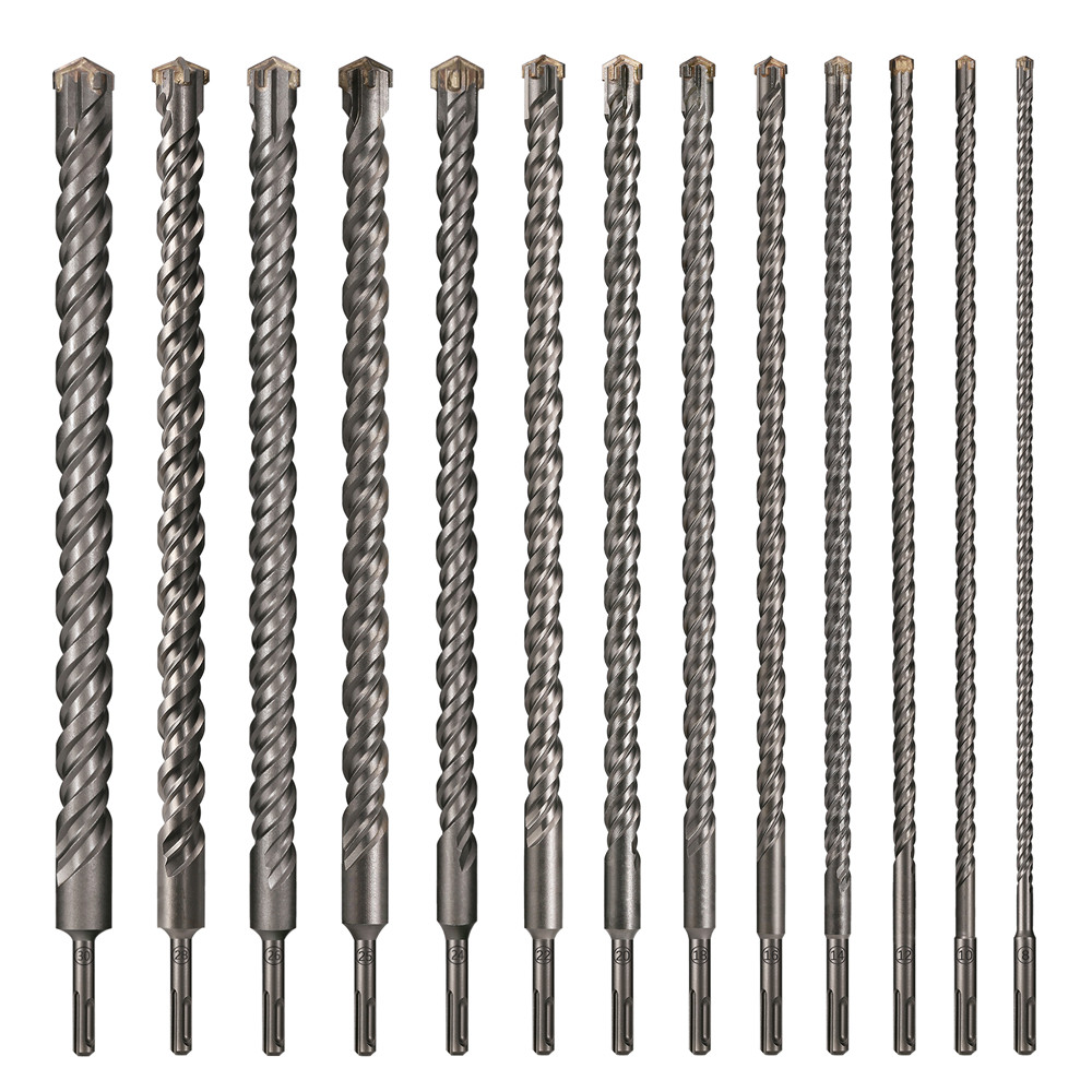 1 PC คอนกรีต SDS Plus 8-30 มม.บิต Cross หัวตัดคู่ auger ค้อน 500 มม.อิฐบล็อกค้อนไฟฟ้าอิฐบิต