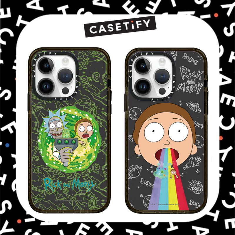 【Acrylic Case】CASETIFY Rick MORTY เคสโทรศัพท์เคสกันกระแทกสําหรับ iPhone 16ProMax 16Pro 16 14 13 12 1