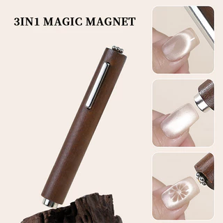 【Local】3 In 1 Strong Cat แม่เหล็ก UV/LED เล็บเจล Double-head Magnetic Stick Magnetic Rod แม่เหล็กแมวเล็บเครื่องมือเล็บ