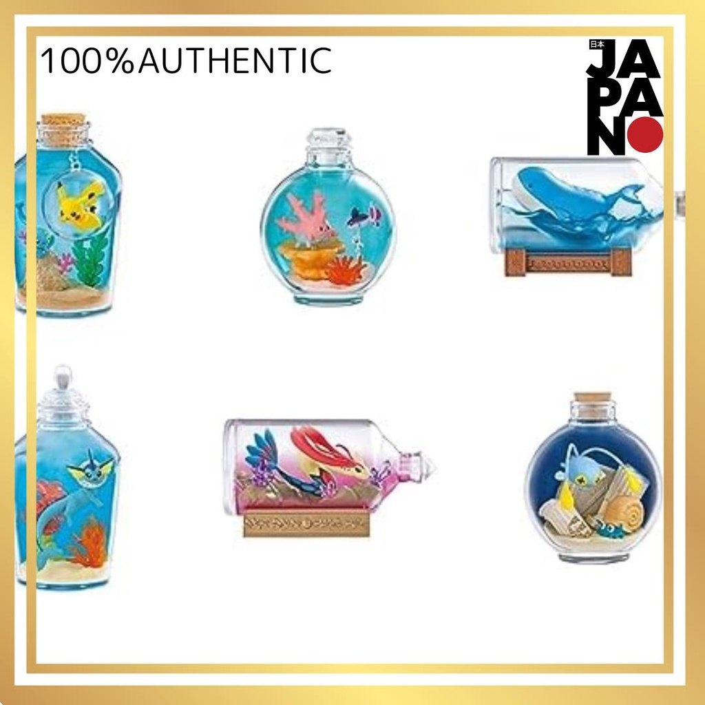 【Direct from Japan】Re-ment Pokemon AQUA BOTTLE collection ~เผชิญหน้าริมน้ำส่องแสง~ สินค้า BOX 6 แบบ 