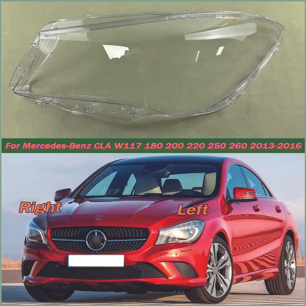 สําหรับ Mercedes-Benz CLA W117 180 200 220 250 260 2013-2016 ไฟหน้า Shell ไฟหน้าโปร่งใสฝาครอบเลนส์ P