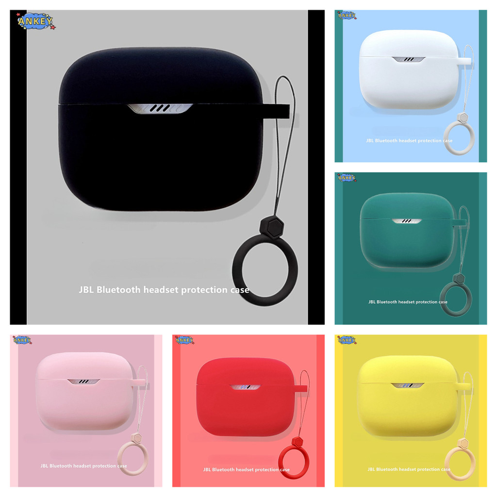 Case for JBL Tune 230NC TWS T130 W200 Wave Beam Live Free NC Protective Cover ring Anti-fall Soft Silicone Wireless Bluetooth Earbuds Carrying