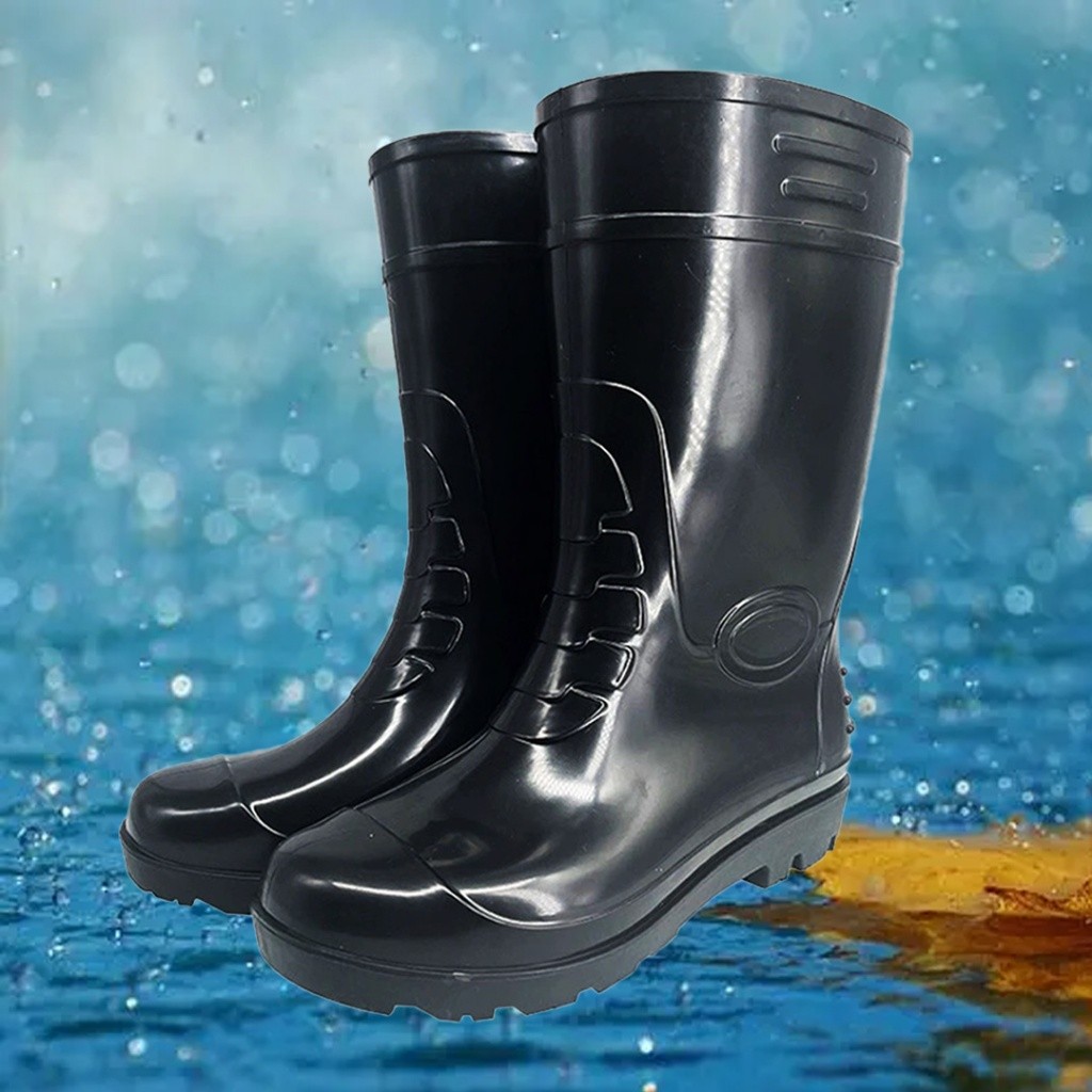 OHYAMA รองเท้าบู๊ตยางสั้น ยาว ฟู นุ่ม กันน้ำ รองเท้าบูท บู๊ท โฮยาม่า