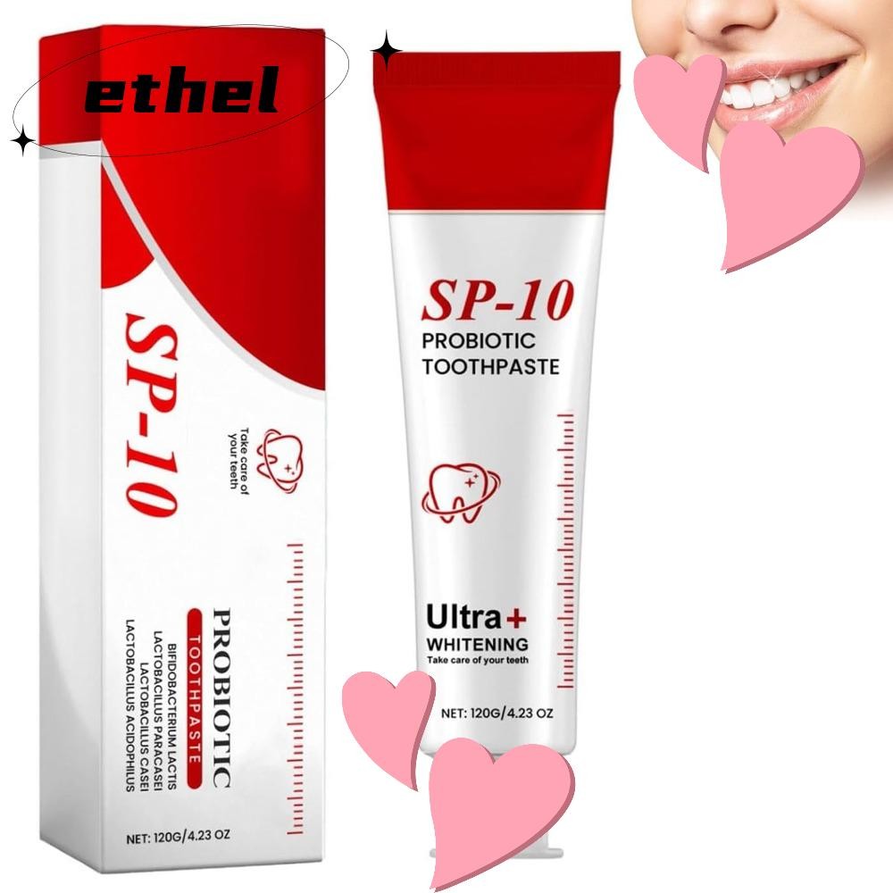 ยาสีฟัน ETHEL1 Sp-10 ขจัดคราบฟัน Super Sp-10 ยาสีฟันไวท์เทนนิ่งพิเศษ ดูแลช่องปาก ลมหายใจสดชื่น ทําความสะอาดอย่างอ่อนโยน Sp-10 ยาสีฟันโปรไบโอติก