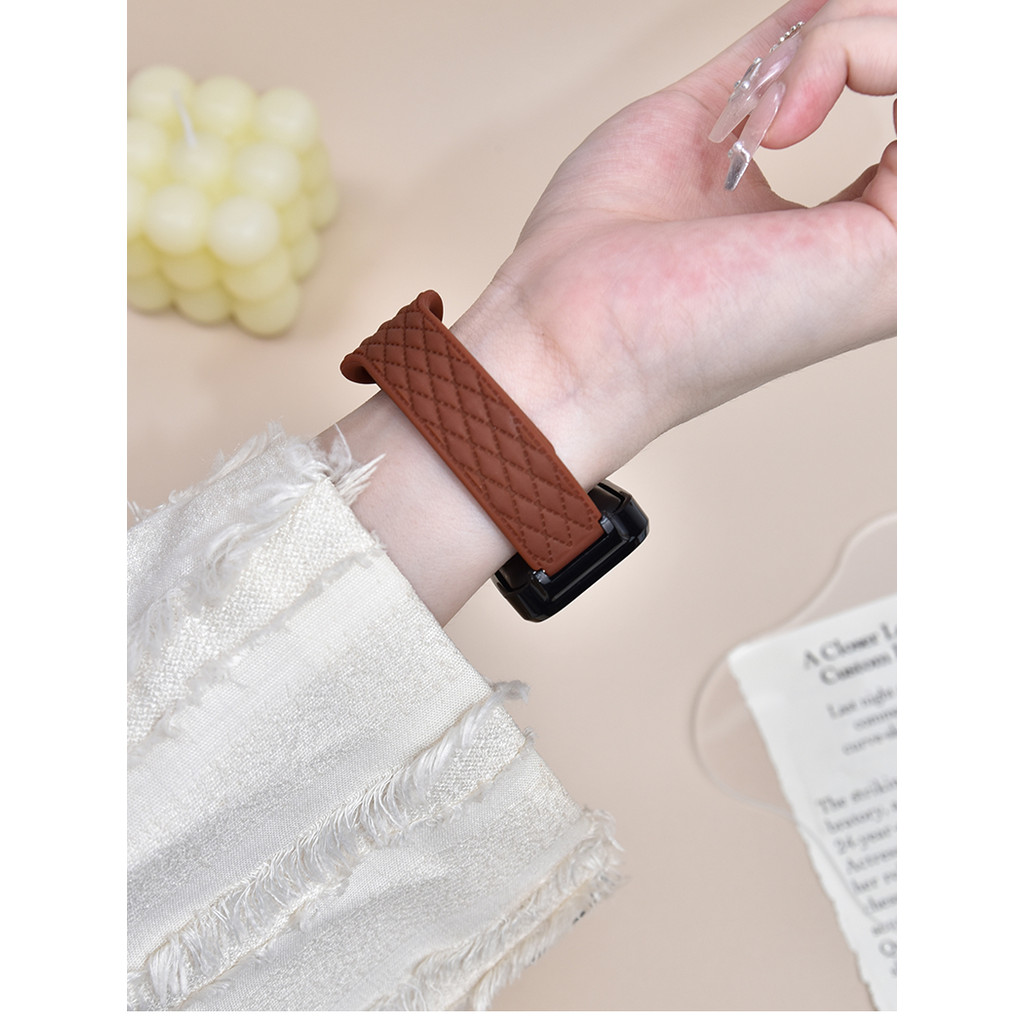 รูปแบบหนังสายรัดซิลิโคนสําหรับ Xiaomi Mi Band 9 Active Smart Band 9 Active Replacement Sport Band สายรัดข้อมือสร้อยข้อมือ Redmi Smart Band 3 อุปกรณ์เสริม - รูปที่ 6