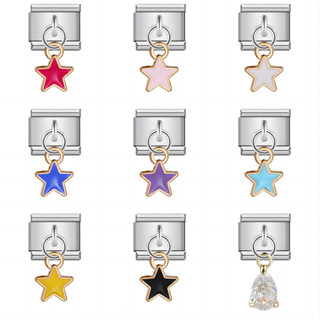 ตะขอเดียวสร้อยข้อมือโมดูลอิตาลีกับตารางยืดหยุ่นประกบไทเทเนีย…