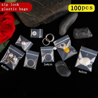 100ชิ้นใสมินิถุงพลาสติกขนาดเล็กเครื่องประดับของขวัญบรรจุภัณฑ์การจัดเก็บนํามาใช้ใหม่โพลีถุงใส