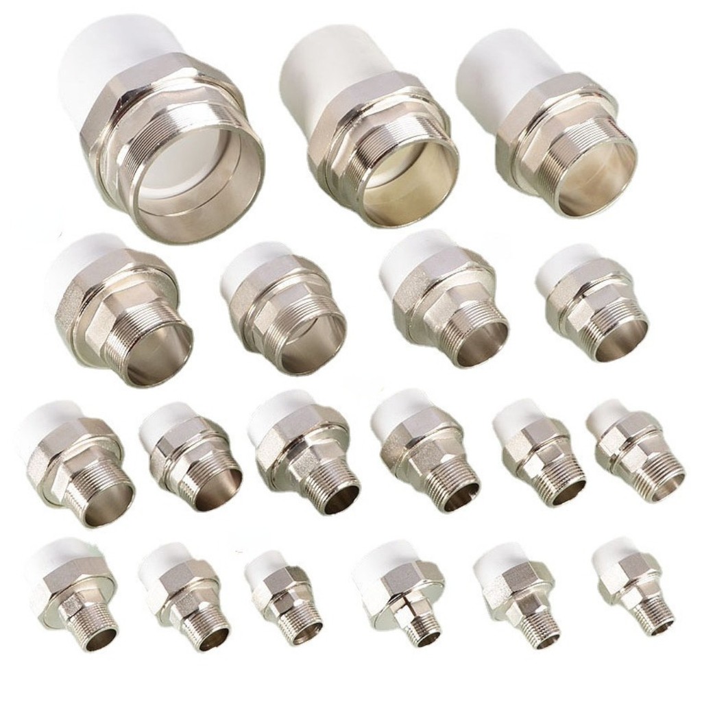 [CWJ] PPR ลวดด้านในทองแดง Live Joint DN15/20/25/32/40/50/63/80 เส้นผ่านศูนย์กลางตัวแปรลด PPR อุปกรณ์