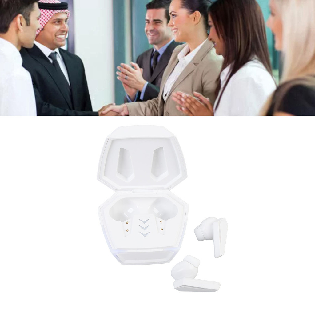 Fun~ หูฟังแปลไร้สายพร้อม APP 144 ภาษาหูฟังผู้แปลรองรับเพลงและโทรสีขาว