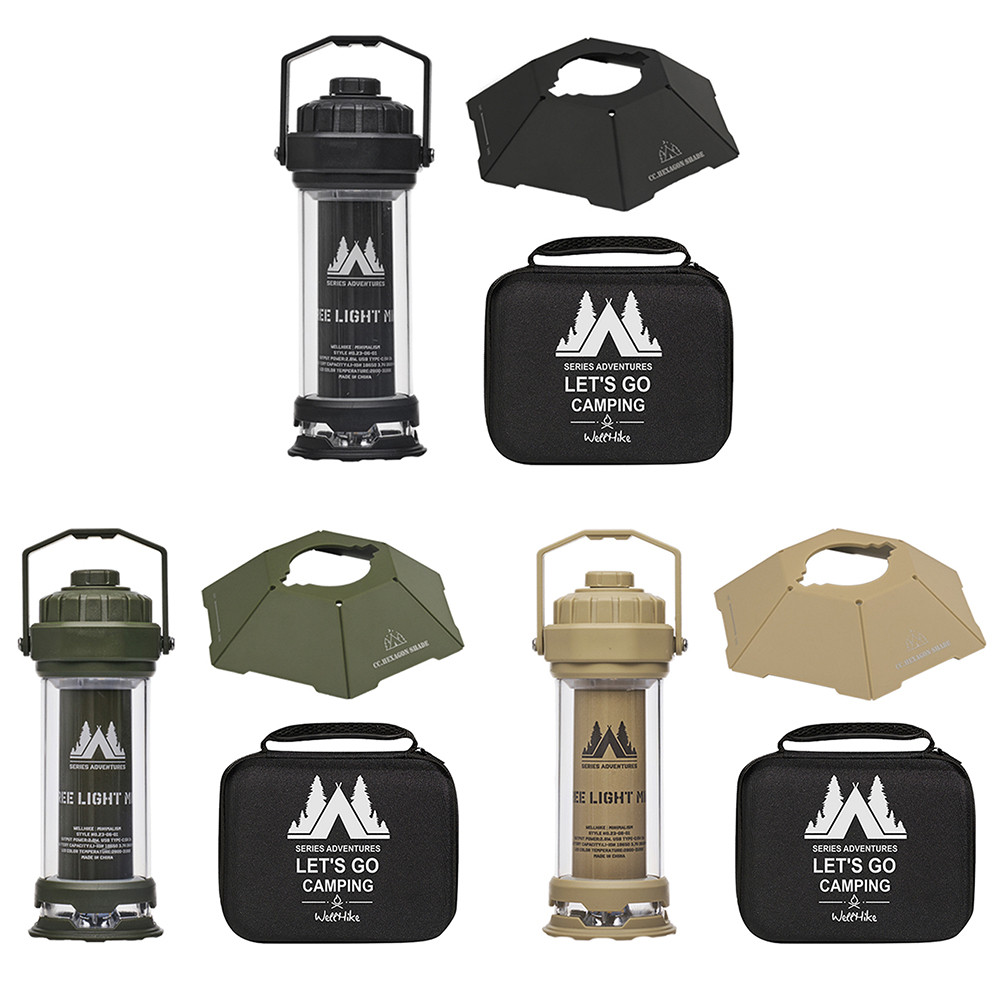 เต็นท์โคมไฟ camping 2600mAh 85LM Type-C พร้อมกระเป๋าเก็บ