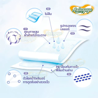 Aoduoyaya 100ชิ้น แผ่นรองซับผู้ใหญ่ ซึมซับเยี่ยม ใช้แล้วทิ้ง แผ่นเสริมซึมซับ Bed Sheet 60x90cm