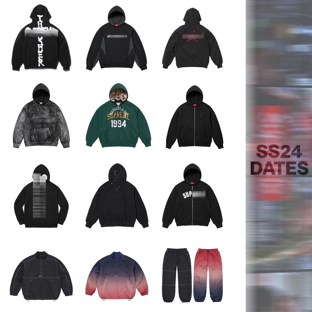 FW2023-2024 hoodie collection MM6/THRASHER cross/Ripstop/ARC THERMAL/DIYISION