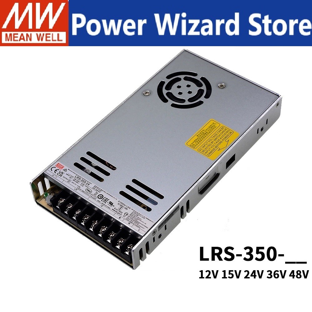 MEAN WELL LRS-350-5 LRS-350-12 LRS-350-15 LRS-350-24 LRS-350-36 LRS-350-48 350W เอาต์พุตเดียวแหล่งจ่