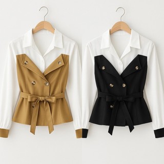 Vallina Outfit - Balea Top Blouse Atasan Remaja Wanita Korean Style Premium
