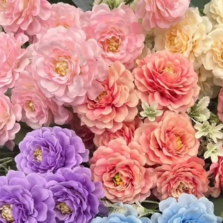 everbloom ดอกฮิบิล็อกัสปลอม 10 ดอก สำหรับตกแต่งงานแต่งงาน