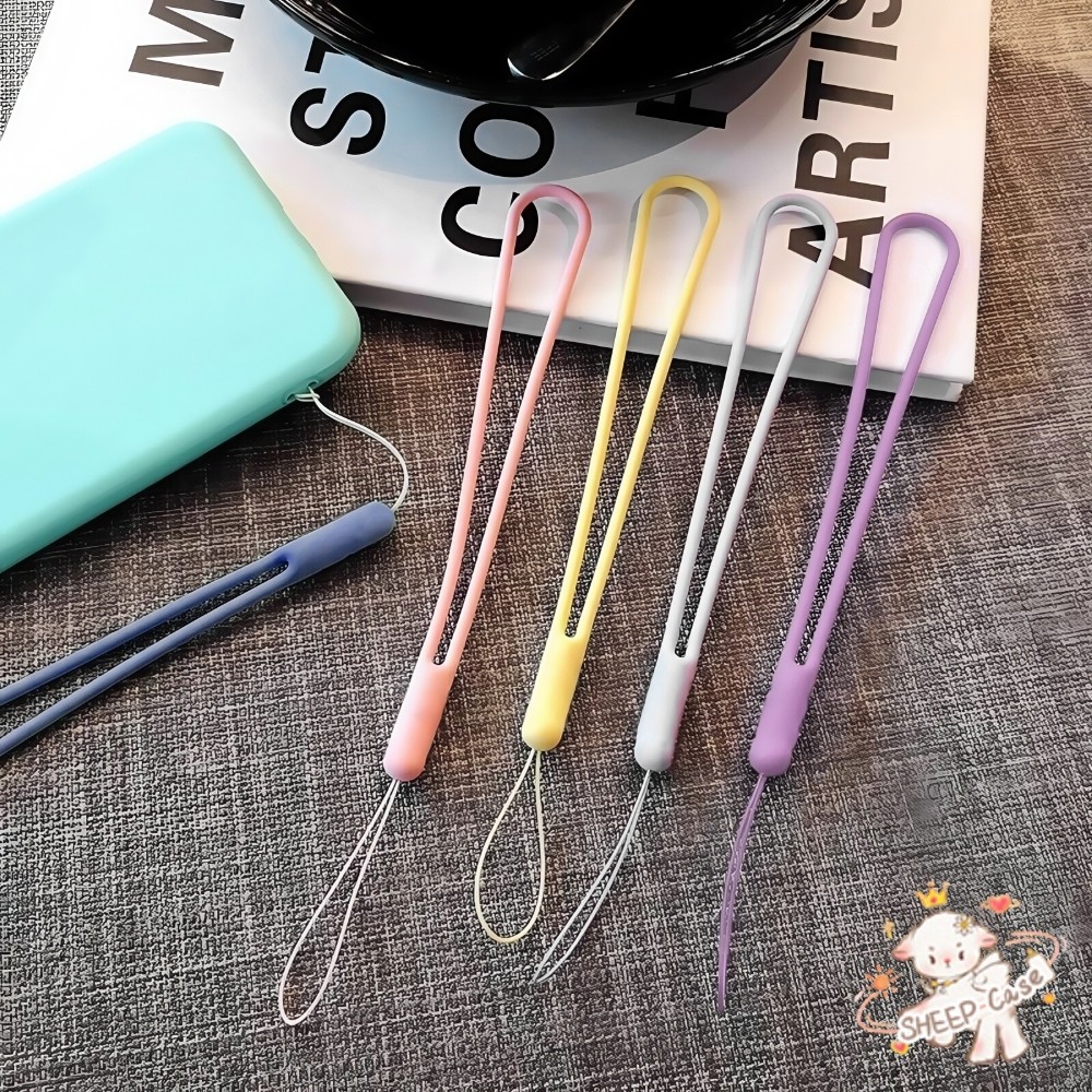 ✨นี่ยม!✨ซิลิโคนเชือกถักมือ สะดวกในการพกพา ยืดหยุ่น โซ่โทรศัพท์มือถือ อย่าทำร้ายมือของคุณ การสูญเสียโทรศัพท์ต่อต้านมือถือ